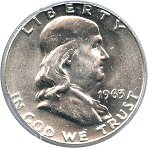 image for: 1963 50c PCGS MS64 FBL