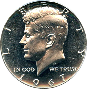 image for: 1967 50c PCGS MS66 (Special Mint Set)