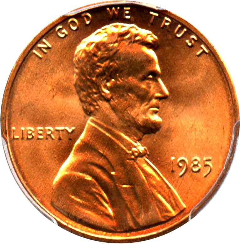 image for: 1985 1c PCGS MS67 RD