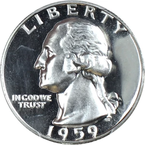 image for: 1959 25c PCGS Proof 67 CAM
