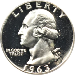 image for: 1963 25c PCGS Proof 68 CAM