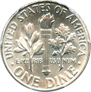 image for: 1964 10c PCGS MS66+ FB