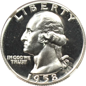 image for: 1958 25c NGC Proof 67 CAM
