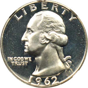 image for: 1962 25c NGC Proof 67 CAM