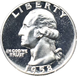 image for: 1958 25c PCGS Proof 68 CAM