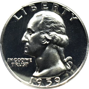 image for: 1959 25c PCGS Proof 68 CAM