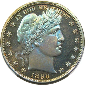 image for: 1898 50c PCGS/CAC Proof 66