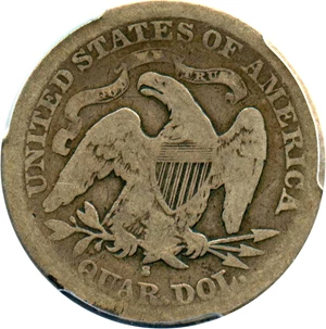 image for: 1866-S 25c PCGS/CAC Good-06