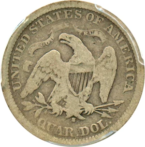 image for: 1873-S 25c PCGS VG-10 (Arrows)