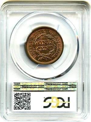 image for: 1846 1c PCGS/CAC MS64 RB (Small Date)