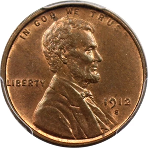 image for: 1912-S 1c PCGS/CAC MS65+ RB