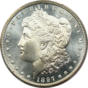 image for: 1897 $1 PCGS MS66 PL