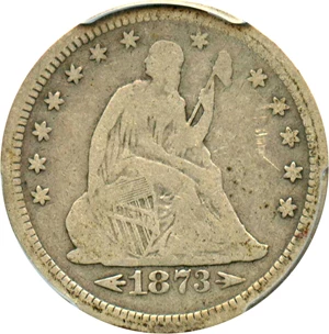 image for: 1873-S 25c PCGS VG-10 (Arrows)