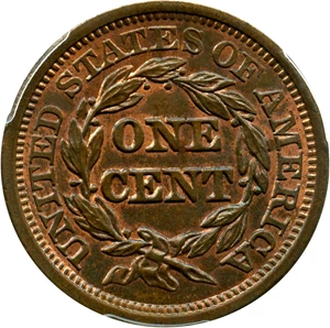 image for: 1846 1c PCGS/CAC MS64 RB (Small Date)