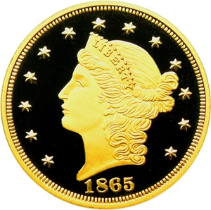 image for: Longacre 2008 Double Eagle Restrike (1865) NGC UCAM Gem Proof - No Reserve!