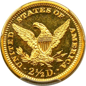 image for: 1907 $2 1/2 PCGS Proof 63 CAM