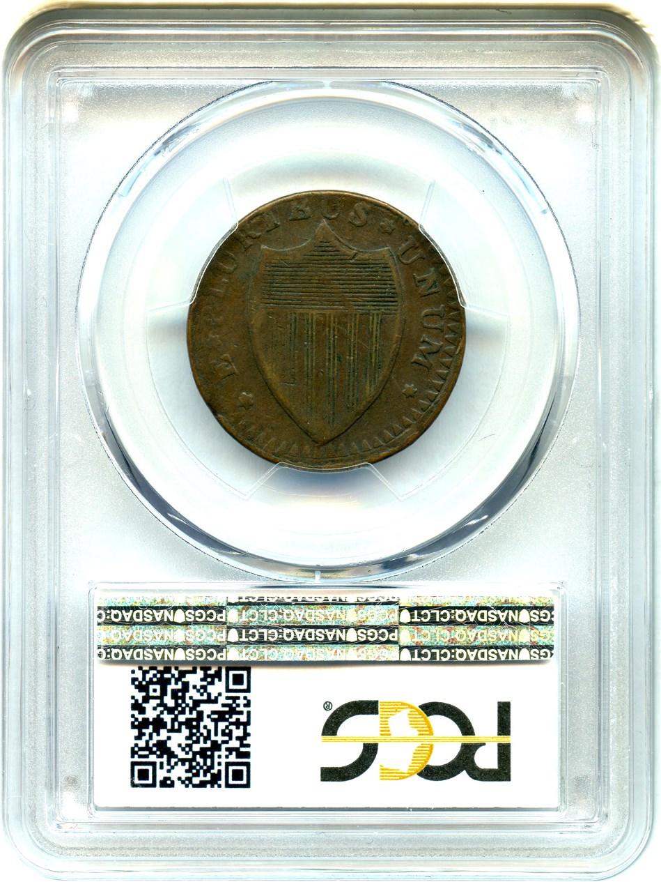 image for: 1787 New Jersey PCGS VF35 BN (Small Planchet, Plain Shield)