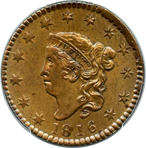 image for: 1816 1c PCGS MS63 BN