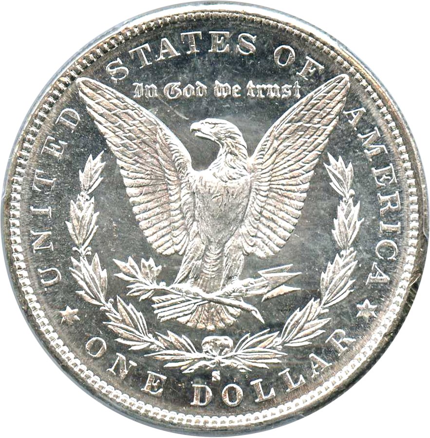 image for: 1889-S $1 PCGS MS63 DMPL