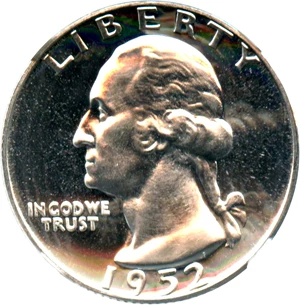 image for: 1952 25c NGC Proof 67 CAM - No Reserve!