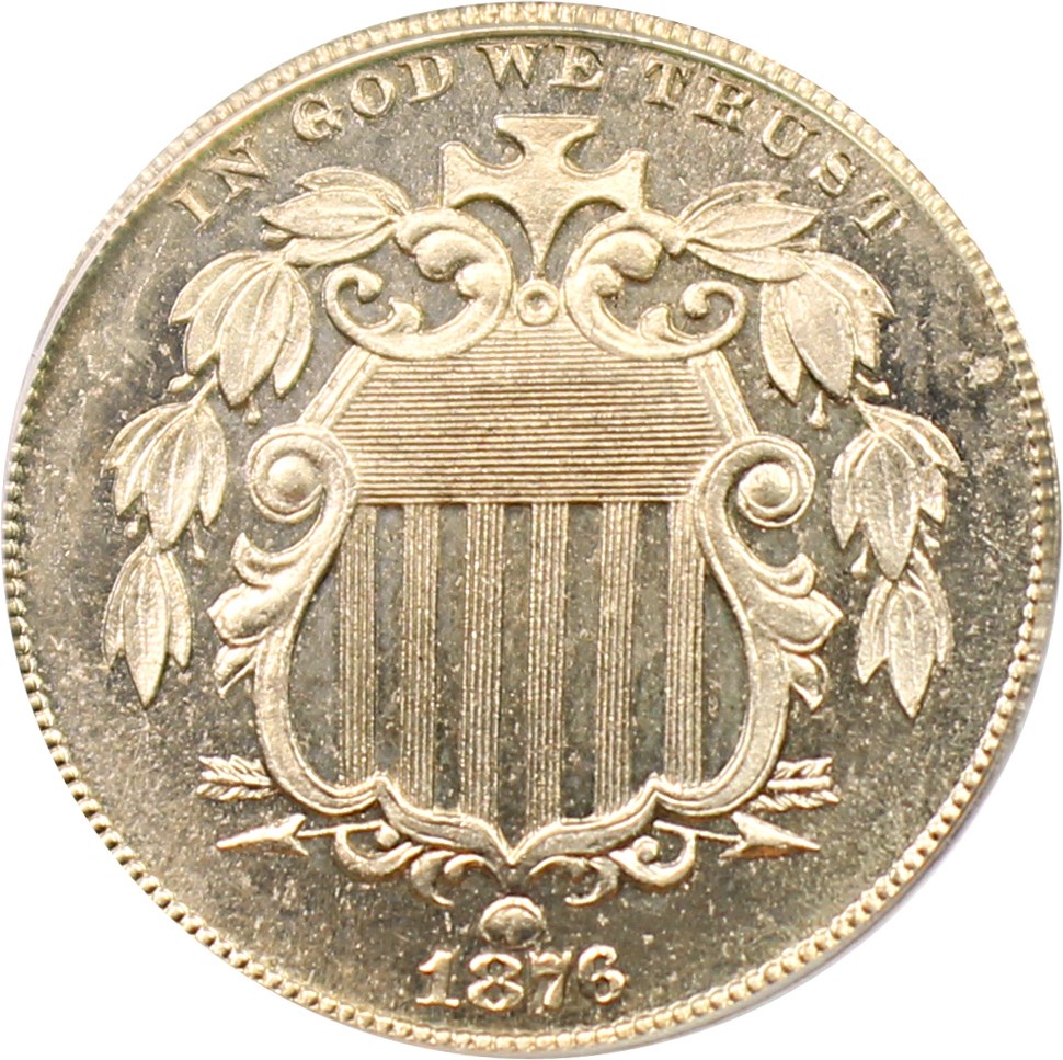 image for: 1876 5c PCGS Proof 64 CAM - No Reserve!