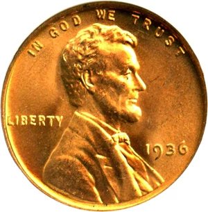 image for: 1936 1c NGC MS67 RD