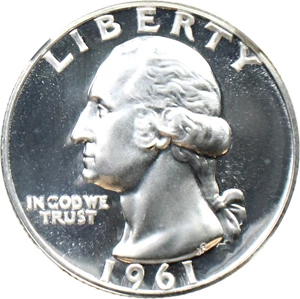 image for: 1961 25c NGC Proof 69 CAM