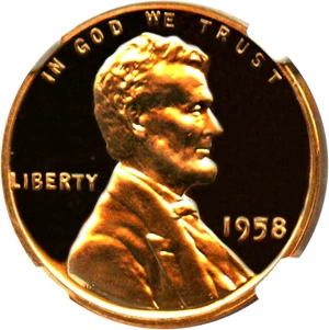 image for: 1958 1c NGC Proof 68 RD CAM - No Reserve!