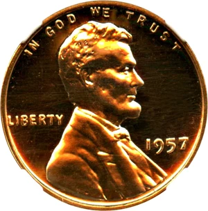 image for: 1957 1c NGC Proof 68 RD CAM - No Reserve!