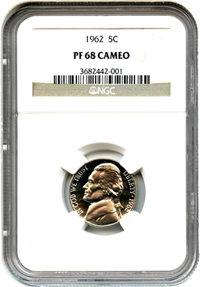 image for: 1962 5c NGC Proof 68 CAM