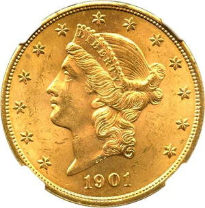 image for: 1901 $20 NGC/CAC MS64 - No Reserve!