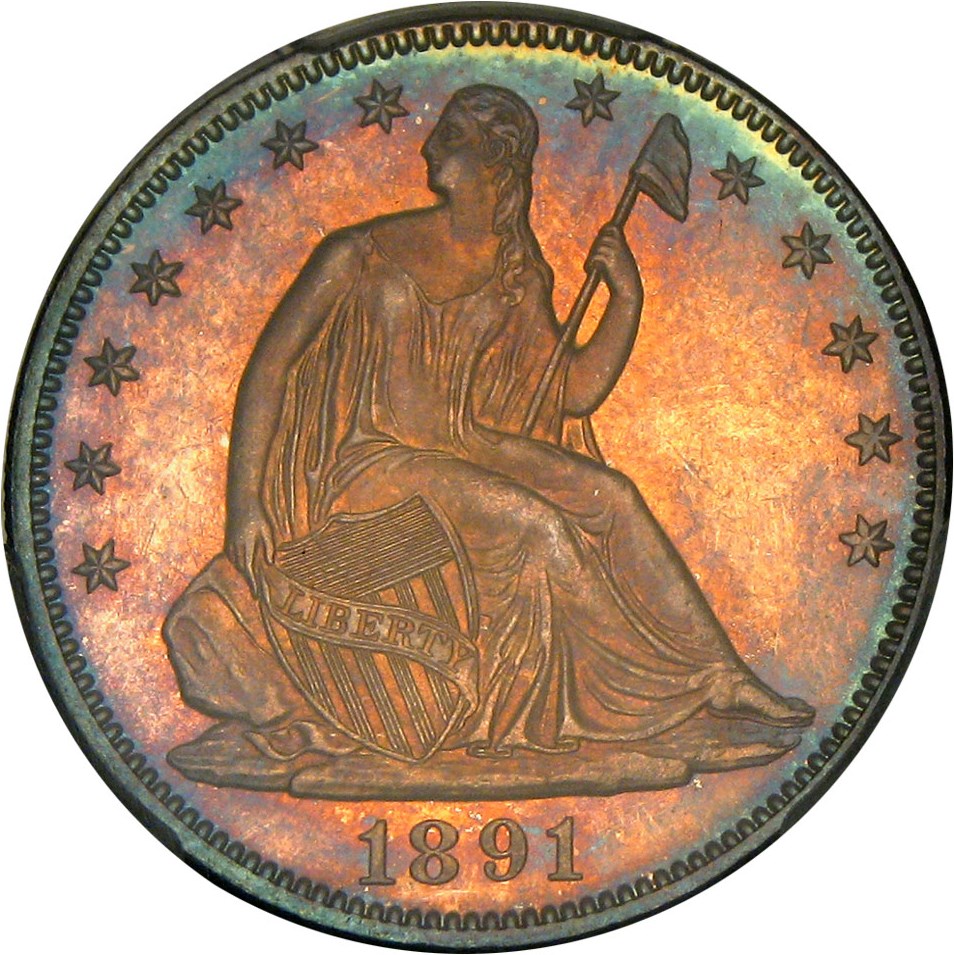 image for: 1891 50c PCGS/CAC Proof 66