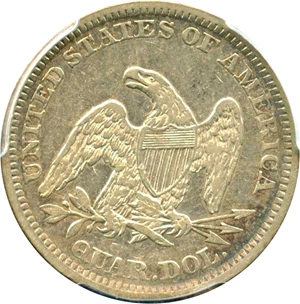 image for: 1863 25c PCGS VF30 - No Reserve!