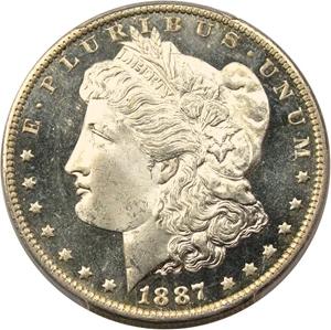 image for: 1887-O $1 PCGS/CAC MS65 DMPL