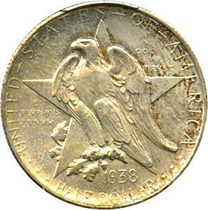 image for: 1938-S Texas 50c PCGS/CAC MS66