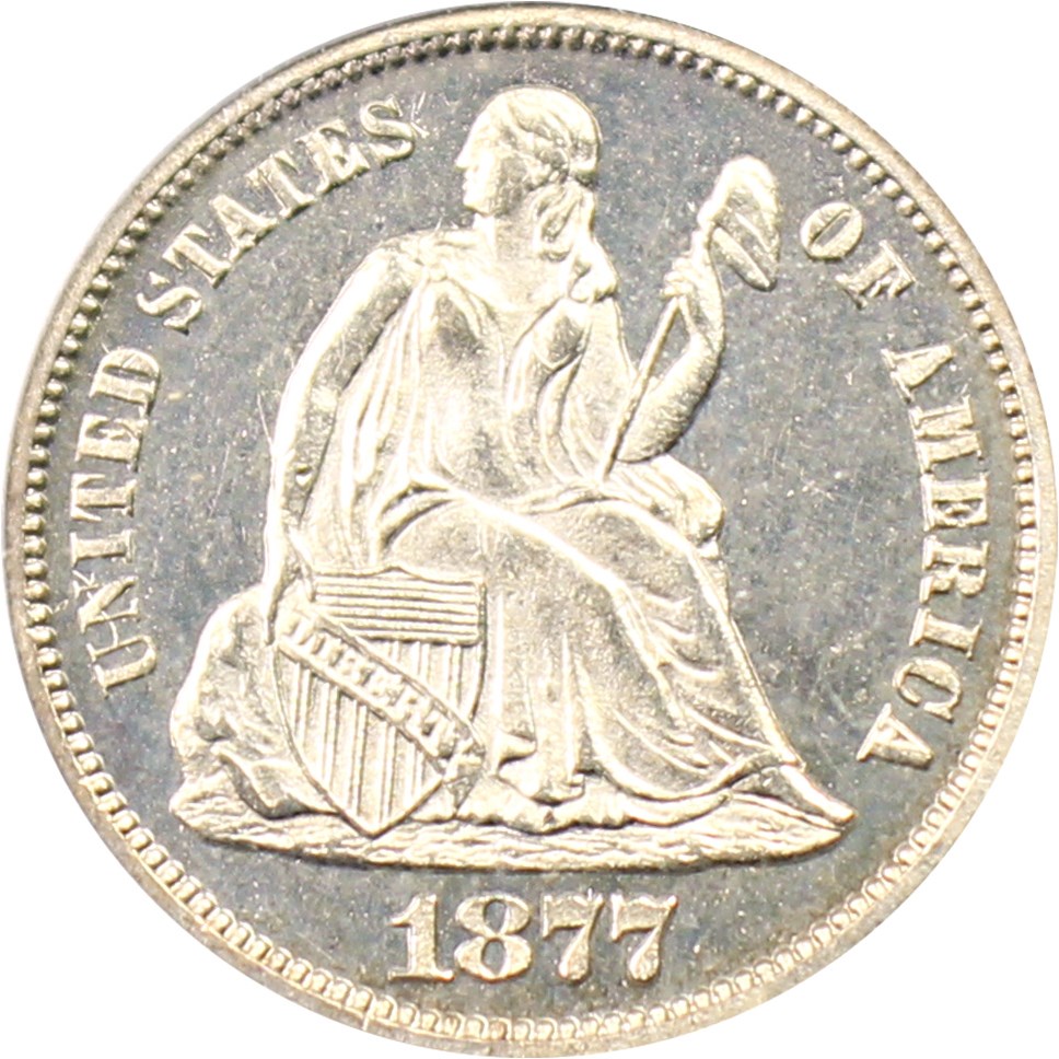 image for: 1877 10c PCGS Proof 64 CAM