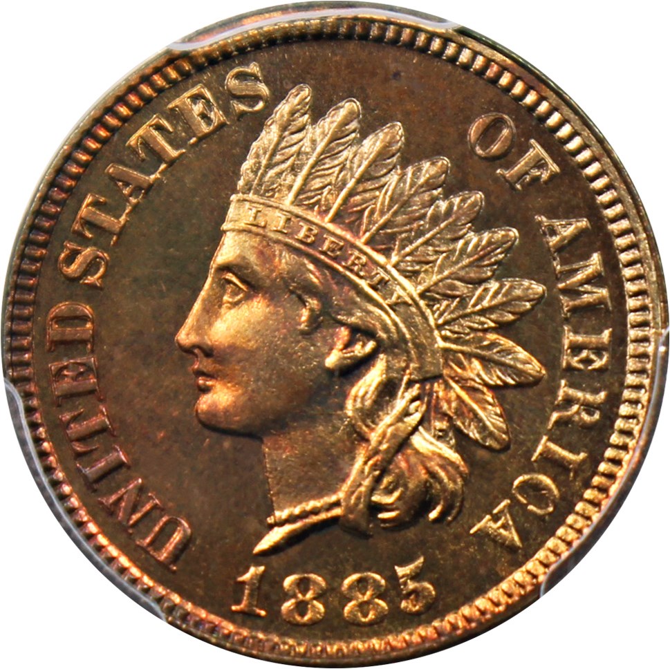 image for: 1885 1c PCGS/CAC Proof 66 RB