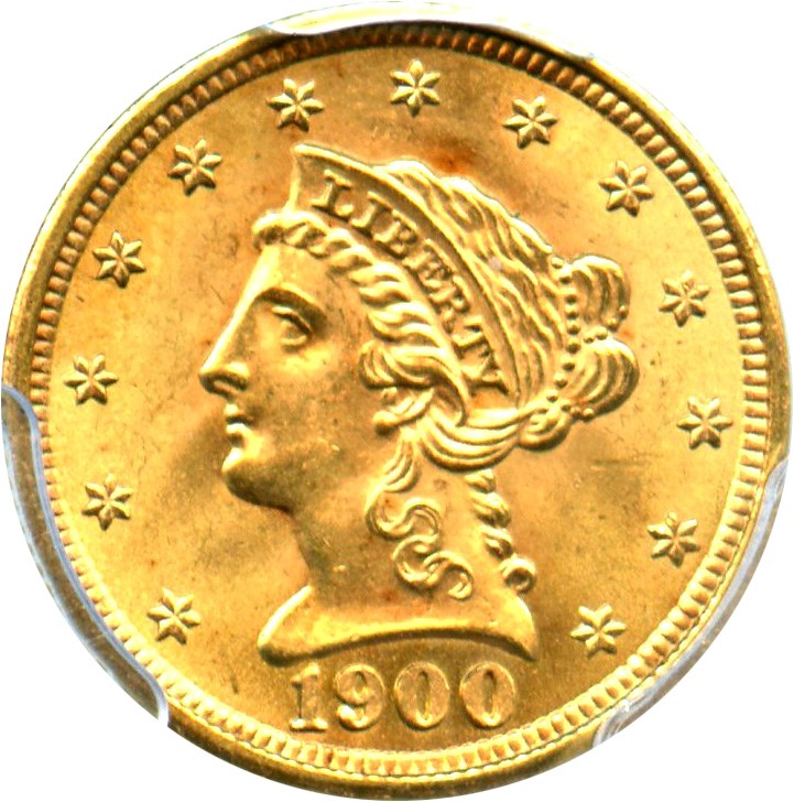 image for: 1900 $2 1/2 PCGS MS65 - No Reserve!