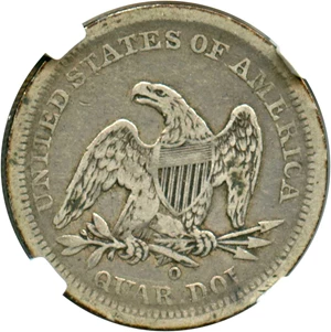 image for: 1843-O 25c NGC/CAC F15