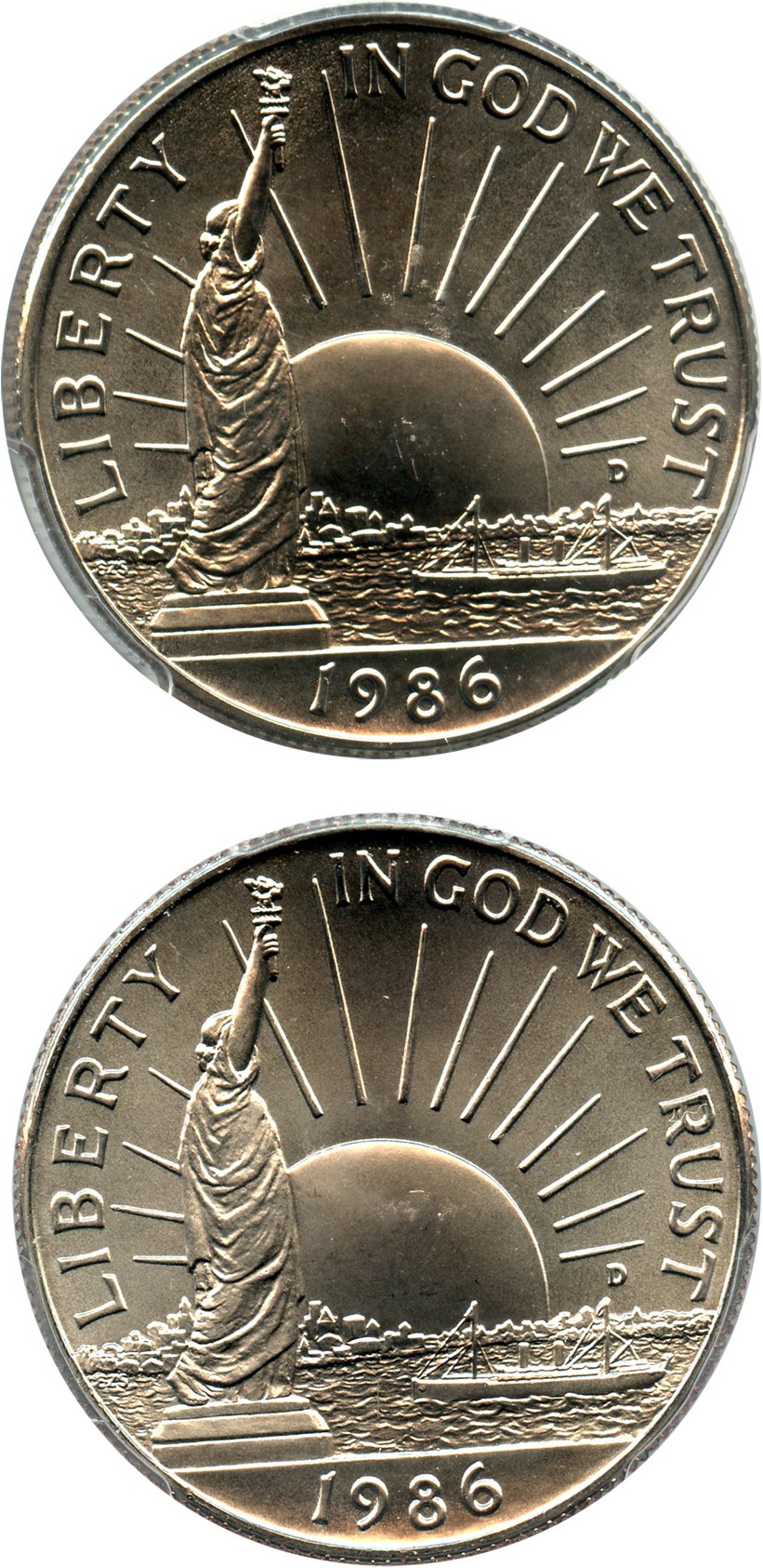 image for: Collector Lot of 1986-D Statue Liberty: Both 50c PCGS MS69 (2 Coins) - No Reserve!