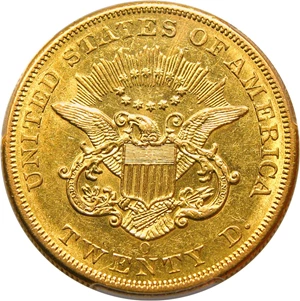 image for: 1853-O $20 PCGS AU55