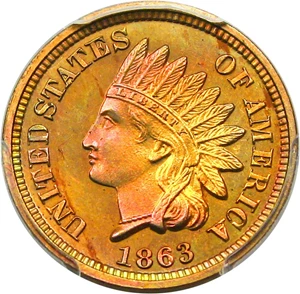 image for: 1863 1c PCGS/CAC Proof 64