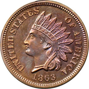 image for: 1863 1c PCGS Proof 61