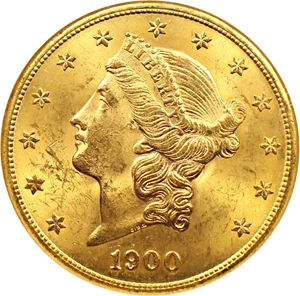 image for: 1900-S $20 NGC MS63