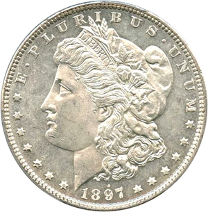 image for: 1897 $1 PCGS MS64 PL