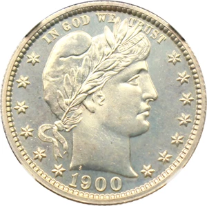 image for: 1900 25c NGC Proof 64