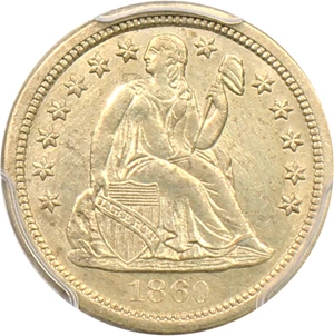 image for: 1860-S 10c PCGS MS61
