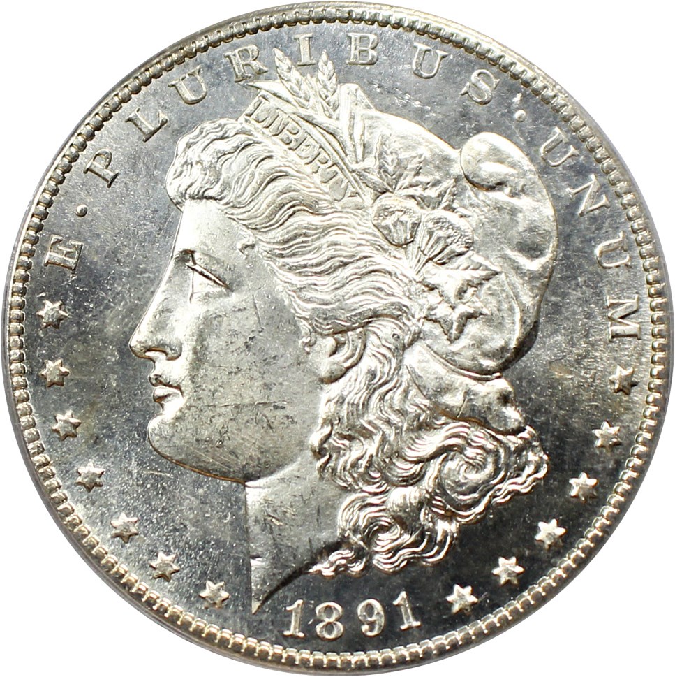image for: 1891-S $1 PCGS MS64 DMPL (OGH)