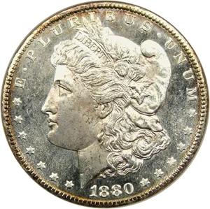 image for: 1880-CC $1 NGC/CAC MS64 DMPL