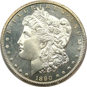 image for: 1890-CC $1 PCGS MS65 PL